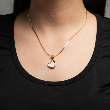 Cadena Corazón - Oro laminado 18 kilates